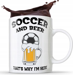 Bögre Soccer And Beer Ajándék Bögre Rajongó Labda