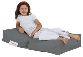 Babzsák lábtartóval 65x40 cm szürke