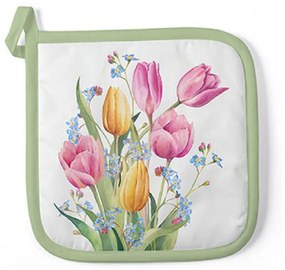 Edényalátét - 20x20cm - Tulips Bouquet