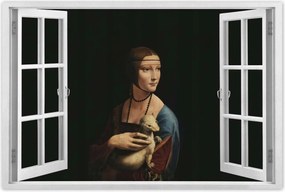 Poszterek 120x80 Hölgy menyéttel Gronostaj