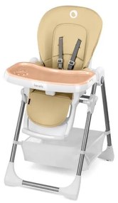 Lionelo - Gyermek étkezőszék LINN PLUS fehér/bézs