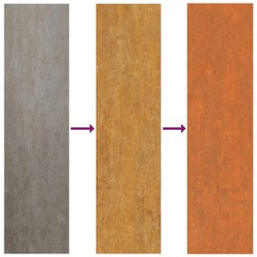 rozsda színű corten acél kerti magaságyás 240 x 80 x 77 cm