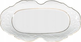 Tálca 36 cm Rococo Arany vonalas