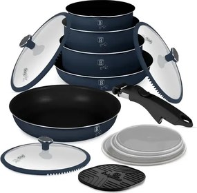 BerlingerHaus 13 részes edénykészlet levehető nyéllel Deep Sea Collection(BH/8417)