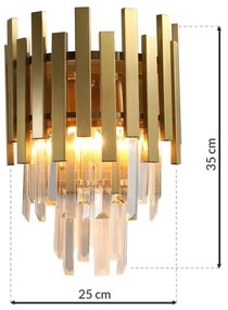 Fali lámpa ASPEN GOLD 2xE14/40W/230V