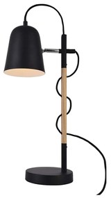 Viokef EDDIE asztali lámpa, fekete, E14 foglalattal, VIO-4163800