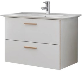 Fehér kerámia mosdókagyló csaptelep nélkül 80x47 cm Set 931 - Pelipal