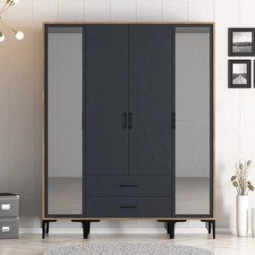 Ruhásszekrény Kiara RTR (dió + antracit). 1088536
