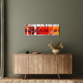 Absztrakt kép (órával) (90x30 cm)