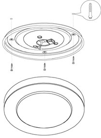 Eglo 94967 - LED Fürdőszobai lámpa LED CAPRI 1xLED/11W/230V
