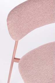 Rózsaszín kárpitozott étkezőszék Inka – Yes Everyday