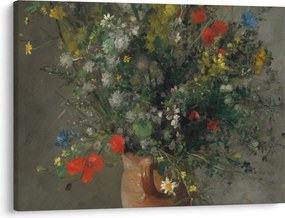 Kép - Auguste Renoir,  Flowers in a Vase, reprodukciók (70x50 cm)