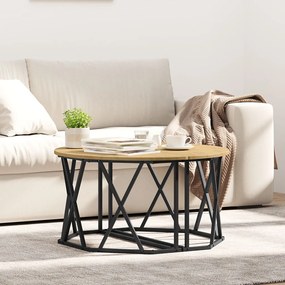 Kávézóasztal Kézműves Tölgy 31.5x31.5x16.5 inch Mérsékelt Fa