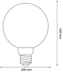 LED Izzó DECO VINTAGE G200 E27/4W/230V 1800K