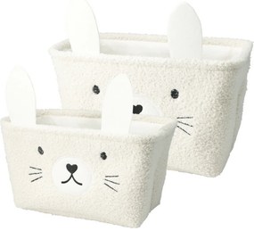 Hatu Gyerek tároló kosarak szett Nyuszi, 2 db ,krém