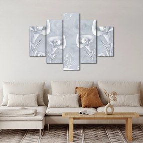 Kép - gyöngy virágok (150x105 cm)