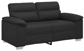 vidaXL kétszemélyes fekete műbőr kanapé 120 cm