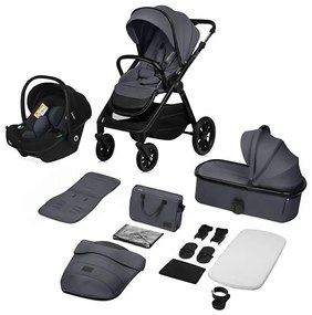 Lionelo - 3 az 1-ben kombinált babakocsi LAYLA Kőszürke