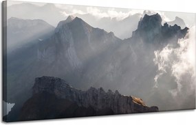 Vászonkép Természet Felhők és hegyek 120x60 cm