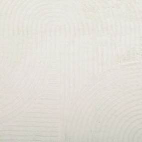 IZA krémszínű rövid szálú skandináv stílusú szőnyeg Ø 80 cm