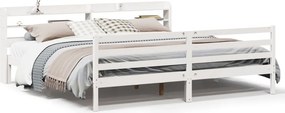 vidaXL fehér ágykeret fejtámlával matrac nélkül 200x200 cm