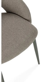 Zöld kárpitozott étkezőszék szett 2 db-os Lia – Marckeric