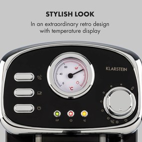 Klarstein Espressionata Gusto, eszpresszógép, 1100 W, 15 bar