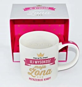 Royal Bögre Elegáns Ajándék Feleség Őfelsége Feleségnek Kávéra Van Szüksége