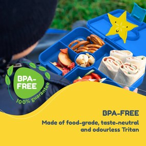 Klarstein Schmatzfatz tízórais doboz rekeszekkel