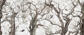 Kép - Erdei minta, rajz (120x50 cm)