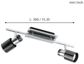 Eglo 30833 - LED Spotlámpa DAVIDA 1 2xGU10/5W/230V