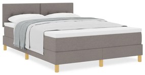 Box Spring Ágy Matraccal Taupe 160x200 cm Szövet