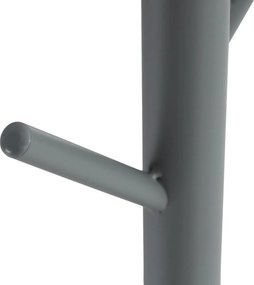 Věšák, kov, šedá, 80001-44 GREY