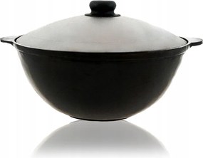 Kazan Üzbegisztáni 16L-es öntöttvas kazán fedővel.