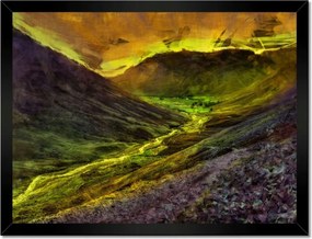 Poszterek keretben 40x30 Folyó a völgyben Tájkép