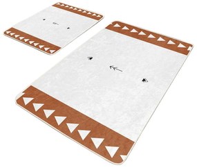 Fehér fürdőszobai kilépő szett 2 db-os 60x100 cm – Mila Home