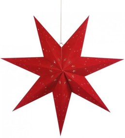 Karácsonyi papírcsillag hétágú STARLET 35 cm, piros