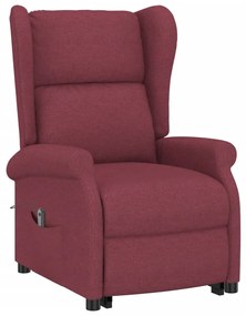 vidaXL bordó szövet felállást segítő fotel