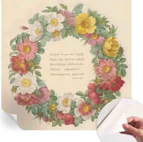 Öntapadós Fali Fotótapéta Hálószobába Virágos koszorú 250x250 cm