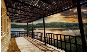 3D fotótapéta kilátás a teraszról fotótapéta 368 x 254