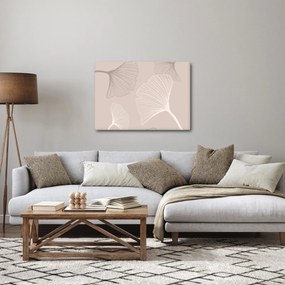 Kép - Bézs színű levelek N⁰6 (70x50 cm)