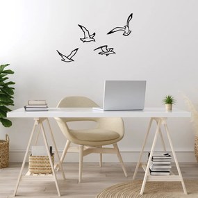 Birds fém fali dekoráció, 19×1,5 cm