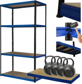 Fém tároló állvány garázs állvány Helios 180x110x35cm 4Px400kg