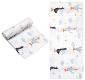 Minőségi pamut pelenka - Tetra Premium, 70x80 cm - fekete Liba, fehér - 1 db 80 x 70 cm 80 x 70 cm 80 x 70 cm 80 x 70 cm 80 x 70 cm 80 x 70 cm 80 x 80 x 70 cm 80 x 70 cm