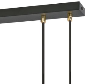 Csillár zsinóron GLAM 4xE14/10W/230V fekete