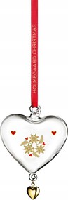 Holmegaard Christmas 2024 Üveggömb Karácsonyi medál Szív
