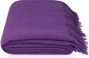 Gyapjú Takaró Meleg Gyapjú 100% Új-Zélandi Gyapjú Lila 140×200 cm