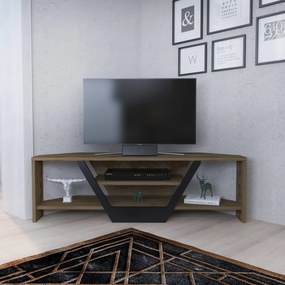TV szekrény Sares - Oud Oak, Black