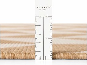 Krémszínű-natúr színű kültéri-beltéri futószőnyeg 80x200 cm Haringey Terrick – Ted Baker