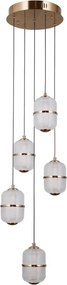 Italux Alani PND-34375-5-HBR Függőlámpa 5x28W/LED 3000K 2184lm IP20